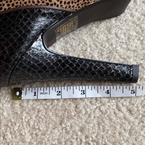 Colin Stuart animal print calf hair platform bootie - Picture 10 of 11